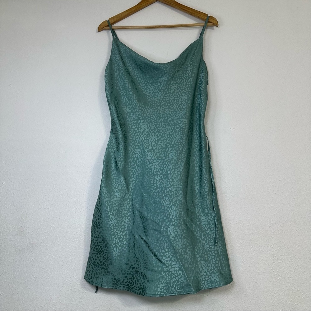 J for Justify Casual Teal Patterned Mini Dress